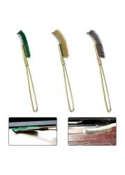 Stainless Wire Brush Copper Nylon Industrial Polishing Brush Detail Rust Removal Metal Household Cleaning Hand Tool Rust Removal