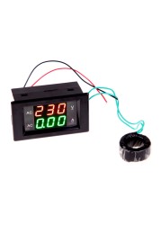 AC Ammeter Digital Voltmeter 220V Panel Amp Volt Current Voltage Meter Tester Double LED Display High Quality