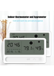 LCD electronic desk clock temperature hygrometer alarm clock hygrometer thermometer high precision digital hygrothergraph