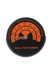 E06A Alloy Magnetic Stove Chimney Tube Thermometer - Wood Burning Temperature Gauge