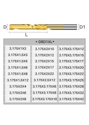 XCAN Spiral Router Bit 1/8mm Single Shank Flute Spiral Carbide End Mill Tin Coated CNC Engraving Bits Milling Cutter