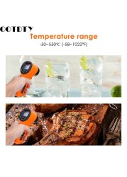 LCD Infrared Thermometer Non Contact Laser Point Industrial Thermometer Heat Gun 50~550℃ -58~1022℃ HW550