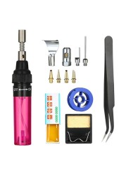 Gas Welding Tool Cordless Electric Welding Iron Gas Soldering Iron Set Set