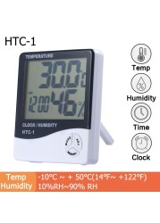 ABS Thermometer Indoor Digital LCD Hygrometer Temperature Hygrometer Alarm Cloc Smart Life Remote Control Hygrometer