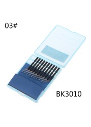 10pcs Rapid Steel Rotary Blade BS1010 BS1018 BK3010 Blade Plastic Copper Aluminum Corner Crack Deburring Trimming Tools M09 22