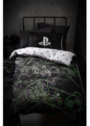 Glow in the Dark PlayStation Duvet Cover and Pillowcase Set