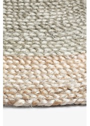 Blonde Jute Circle Rug