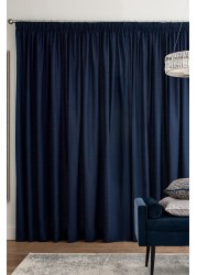 Cotton Curtains Pencil Pleat Blackout/Thermal