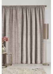 Heavyweight Chenille Curtains Pencil Pleat Lined