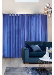 Matte Velvet Curtains Eyelet Lined