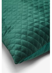 Velvet Quilted Hamilton Cushion Square