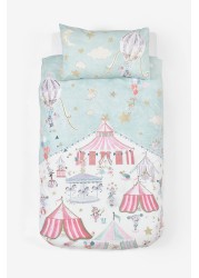 Lift The Flap Funfair Animals Duvet Cover and Pillowcase Set