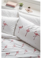 Sophie Allport Flamingos Duvet Cover and Pillowcase Set