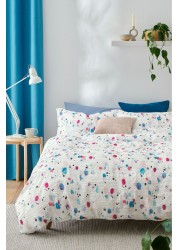 Simply Soft Crinkle Painted Spots Duvet Cover and Pillowcase Set