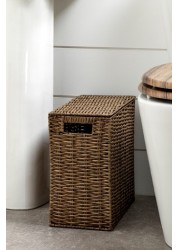 Plastic Wicker Storage Slimline Box