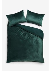 Hamilton Velvet Duvet Cover And Pillowcase Set