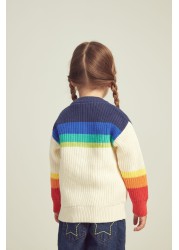 Little Bird Rainbow Knitted Cardigan