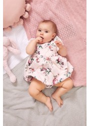 Lipsy Baby Puff Sleeve Dress With Matching Knicker