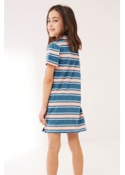 FatFace Blue Polo Shirt Dress