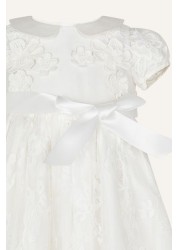 Monsoon Natural Baby Provenza Silk Christening Gown