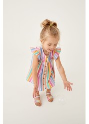 Frill Sleeve Cotton Dress (3mths-8yrs)