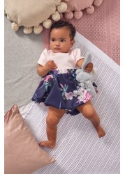 Lipsy Baby Puff Sleeve Dress With Matching Knicker