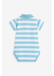 Benetton Striped Polo Bodysuit