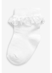 3 Pack Lace Trim Baby Socks (0mths-2yrs)