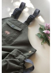 Töastie® Kids Olive Waterproof Dungarees