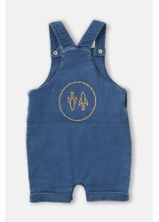 Angel & Rocket Blue Bib Dungaree Set