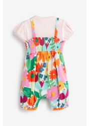 Baby 2 Piece Dungarees And Bodysuit Set (0mths-2yrs)