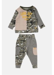 Angel & Rocket Green Fenn Colourblock Tracksuit Set