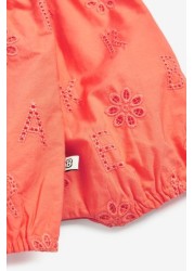 Baker by Ted Baker Coral Pink Broderie Romper