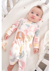 Baby 3 Pack Footless Sleepsuits (0mths-3yrs)