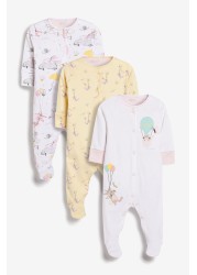 Baby 3 Pack Sleepsuits (0mths-2yrs)