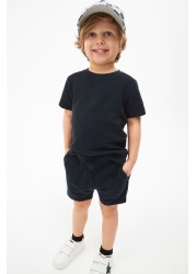 Plain Sweat T-Shirt And Shorts Set (3mths-7yrs)