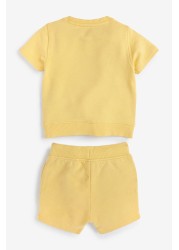 Plain Sweat T-Shirt And Shorts Set (3mths-7yrs)