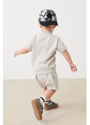 Plain Sweat T-Shirt And Shorts Set (3mths-7yrs)