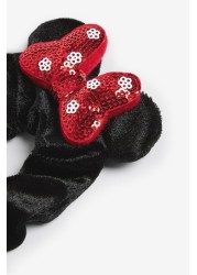 Minnie Mouse Sequin Bow Scrunchie