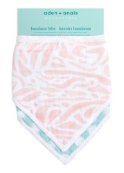 Aden + anais ™ Essentials Tropicalia عبوة من قطعتين شاش قطن Baby Bandana Bibs