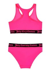 Juicy Couture Pink Logo Elastic Swim Set