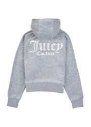 Juicy Couture Grey Velour Raglan Hoodie