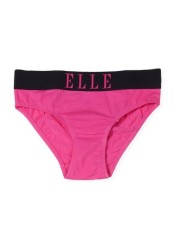 ELLE Pink Logo Deep Elastic Briefs 3 Pack