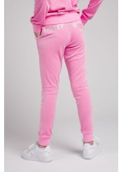 Juicy Couture Pink Velour Slim Joggers