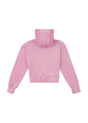 Juicy Couture Pink Velour Zip Through Hoodie