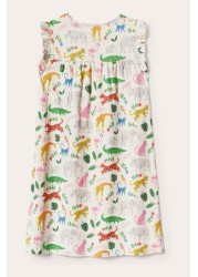 Boden Cream Printed Short-Sleeved Nightie