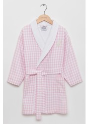 Trotters London Pink Freya Bathrobe