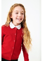 Pointelle Detail School Cardigan (3-16yrs)