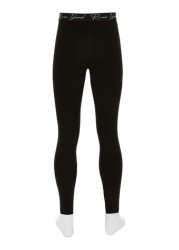 River Island Black Monogram Waistband Leggings