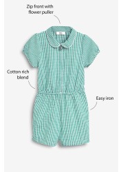 Gingham School Playsuit (3-14yrs)